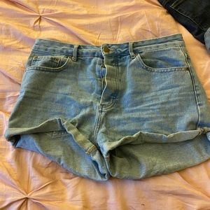 High Waisted Jean Shorts